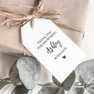 Elke kleur bedankt voor het tonen van haar liefde cadeaulabel