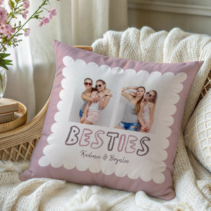 Elke Kleur Geschulpte Rand Custom 2 Foto Beste Vri Kussen