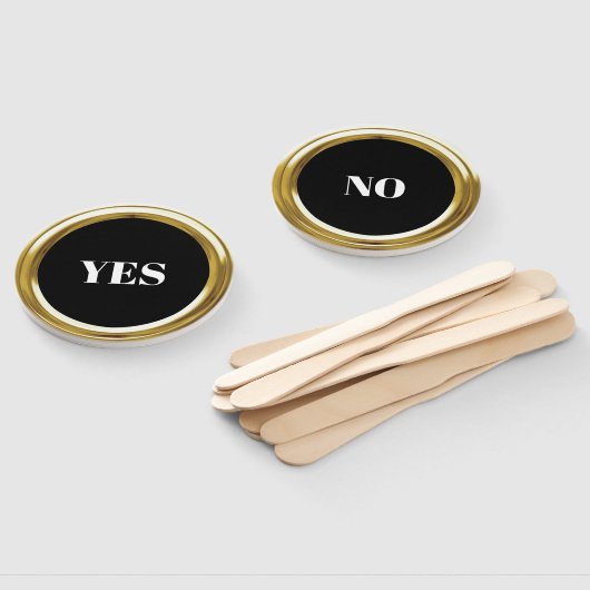 Elke kleur Gold Lijst Game Paddles Handwaaier (Niet-gemonteerd)