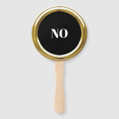 Elke kleur Gold Lijst Game Paddles Handwaaier (Achterkant)