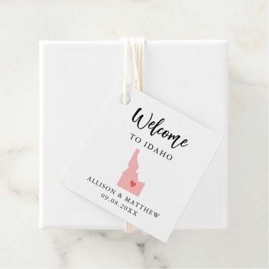 Elke Kleur Idaho Weduwwelkomsttas Bedankjes Labels (In situ)