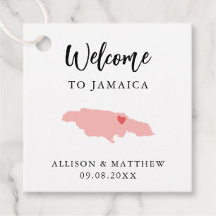 Elke Kleur Jamaica Weddenschap Welkomsttas Bedankjes Labels