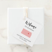 Elke Kleur Kansas Weddenschap Welkomsttas Bedankjes Labels (In situ)