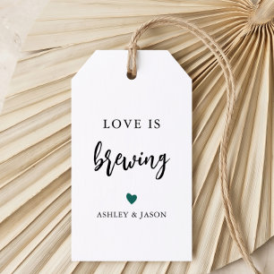 Elke Kleur Love is Brewing, Koffie of Thee, Trouwe Cadeaulabel