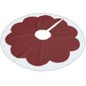 Elke kleur met witte geschulpte rand kerstboom rok (Gekanteld)