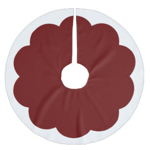 Elke kleur met witte geschulpte rand kerstboom rok