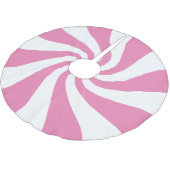 Elke kleur met witte peppermint-wervelstructuurrok kerstboom rok (Gekanteld)