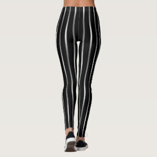 Elke kleur met zilveren strepen leggings