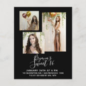 Elke Kleur Moderne Minimale Sweet 16-partijfoto (Voorkant)