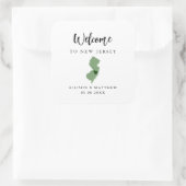 Elke Kleur New Jersey Weduwschap Welkomsttas of do Vierkante Sticker (Tas)