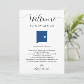 Elke kleur New Mexico bruiloft welkom route (Staand voorkant)