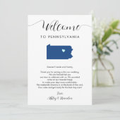 Elke kleur Pennsylvania bruiloft welkom route (Staand voorkant)