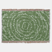 Elke kleur Rustic Holiday Deer Antler Lodge Deken (Voorkant)