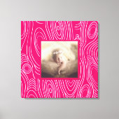 Elke kleur rustieke houtnerf Abstracte moderne kun Canvas Afdruk (Voorkant)