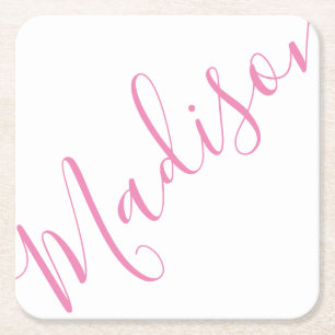 Elke kleur - Script Name Paper Onderzetters