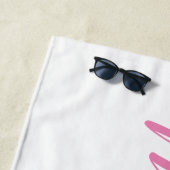 Elke kleur - Scriptnaam Beach Towel Strandlaken (In situ)