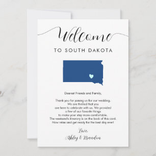 Elke kleur South Dakota bruiloft welkom route