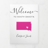 Elke kleur South Dakota bruiloft welkom route Drieluik Programma (Cover)