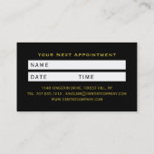 Elke kleur tandenborstel, tandartsafspraak visitekaartje (Achterkant)