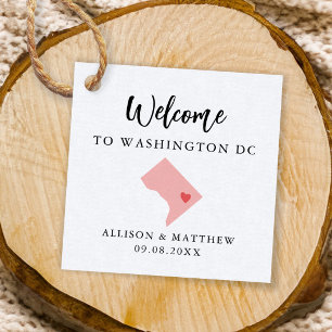 Elke Kleur Washington DC Weduwwelkomsttas Bedankjes Labels
