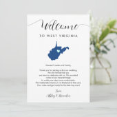 Elke kleur West Virginia bruiloft welkom route (Staand voorkant)