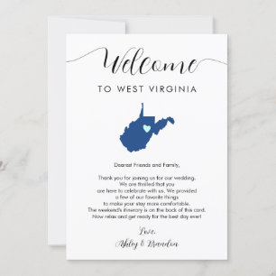 Elke kleur West Virginia bruiloft welkom route