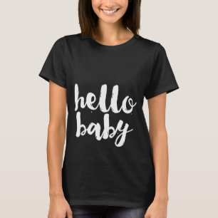 Elke kleur White Hallo Baby T-shirt