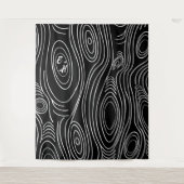 Elke kleur Wood Grain rustieke Abstracte kunst Wandkleed (Voorkant)