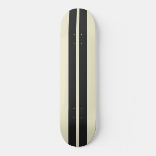 Elke kleurenachtergrond en zwarte autoraces skateboard (Voorkant)