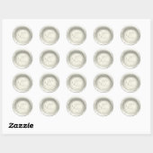 Elke kleurendrong met botanische envelop ronde sticker (Vel)
