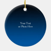 Elke kleurloze zwarte ombre Two Gold Reindeer Holi Keramisch Ornament (Achterkant)