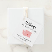 Elke Kleurtoon in Washington Welkomsttas Bedankjes Labels (In situ)