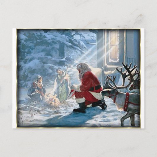 Elke knie moet briefkaart (Voorkant)