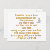 Elke knie moet instappen briefkaart (Voorkant / Achterkant)