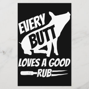Elke knul houdt van een goed rub grappig varkensva briefpapier