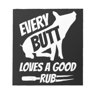 Elke knul houdt van een goed rub grappig varkensva notitieblok