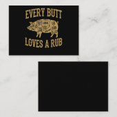 Elke knul houdt van een goed rub grappig varkensva visitekaartje (Voorkant / Achterkant)