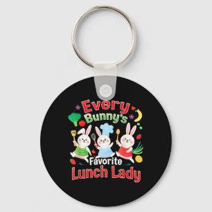 Elke Konijns Favoriete Lunchdame Pasen Schattig Sleutelhanger