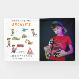 Elke leeftijd Afstandsbediening RC Auto Motor Kids Spandoek