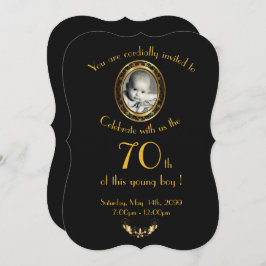 Elke leeftijd, Birthday Party Invitation Man, foto Kaart