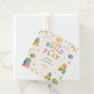 Elke leeftijd, Bouwstenen kids verjaardag Bedankjes Labels