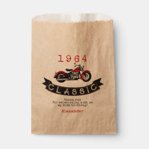 Elke Leeftijd Classic Motorfiets Verjaardag Bedankzakje