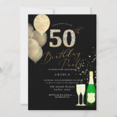 Elke leeftijd, goudballonnen Diamond Kaart (Voorkant)