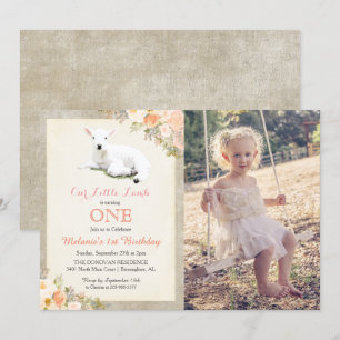 ELKE LEEFTIJD - Little Lamb Verjaardags Foto Uitno Kaart