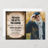 ELKE LEEFTIJD - Mannelijke uitnodiging om de dag v (Voorkant / Achterkant)