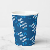 Elke leeftijd & naam gepersonaliseerde gelukkige v papieren bekers (Links)