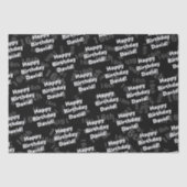 Elke leeftijd & naam gepersonaliseerde gelukkige v tissuepapier (Voorkant)