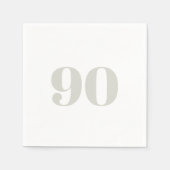 Elke Leeftijd Neutraal Verjaardag Cocktail servett Servet (Voorkant)