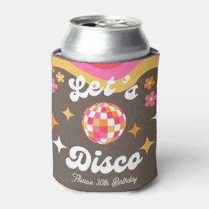 Elke leeftijd Retro Groovy 70s Laten we Disco Verj Blikjeskoeler