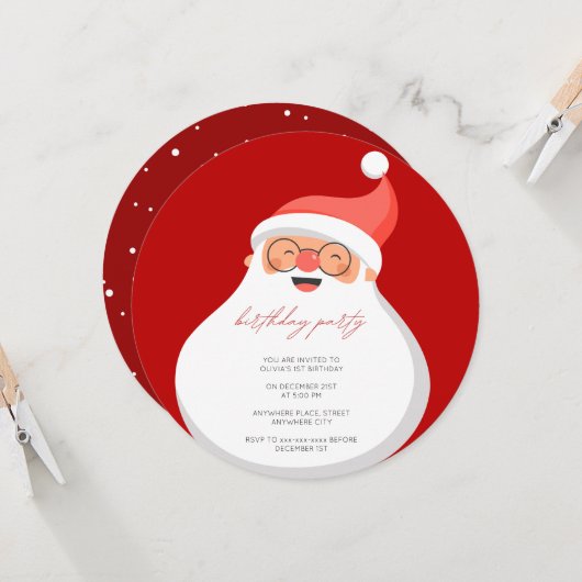 Elke leeftijd retro Kerstmis verjaardag Kaart (Voorkant / Achterkant in situ)